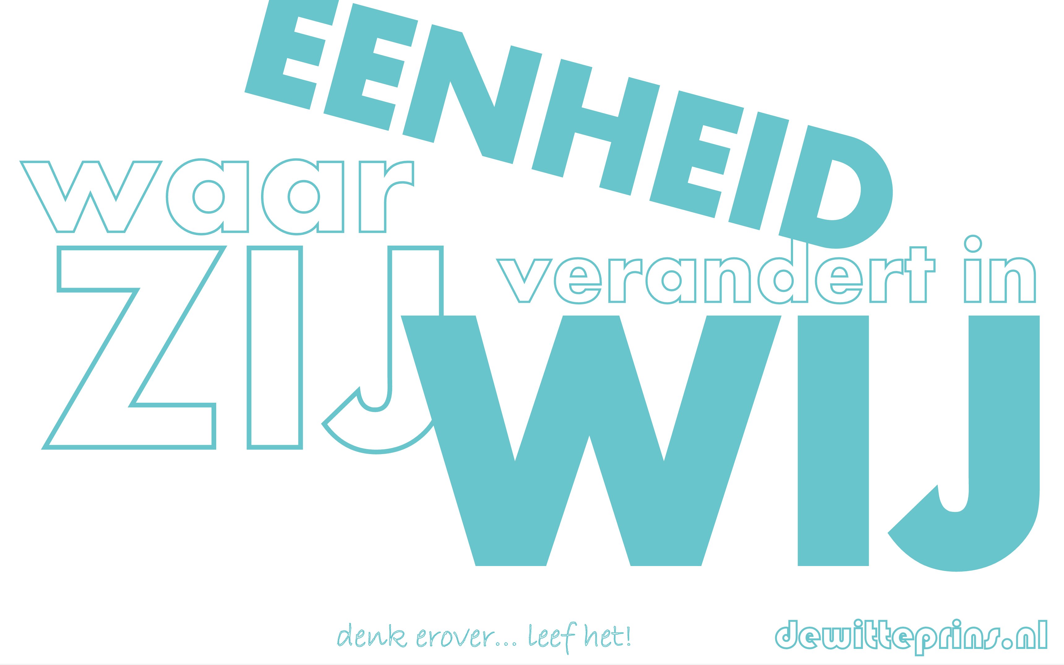 Het begin van eenheid: hoe 'zij' veranderen in 'wij'