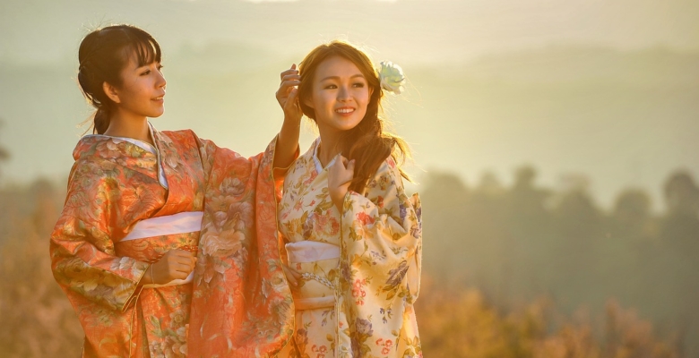 girls, asia, kimono, geishas, ceremony, dresses, women, dressed up, japan, japanese, lady, outdoors, pair, people, smile, smiling, asian women, portrait, traditional, traditional clothing, women, japan, japan, japan, japan, japan